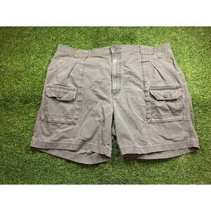 Cabela’s Outfitters Gear Cargo Shorts 42 Olive Green Outdoor Hiking
